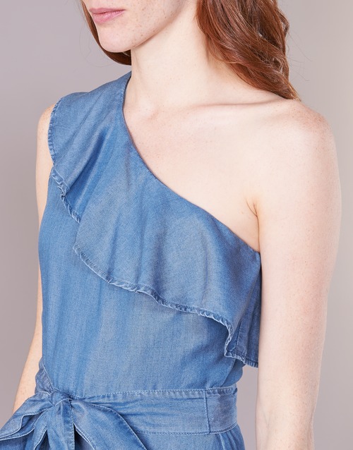 MICHAEL Michael Kors - ONE SHLDR RUFFLE DRS Denim