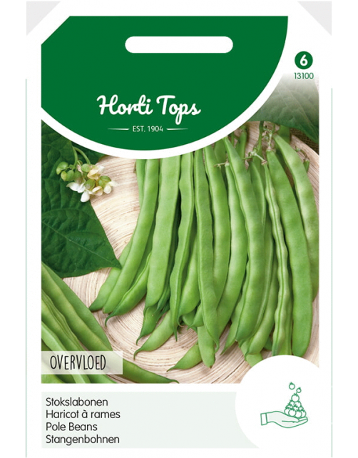 Hortitops Stokslabonen Overvloed - Type Rentegever - Groentezaden - 100 g