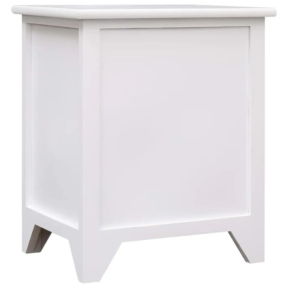 vidaXL - Kast - Wit - Paulowniahout - 2 stuks