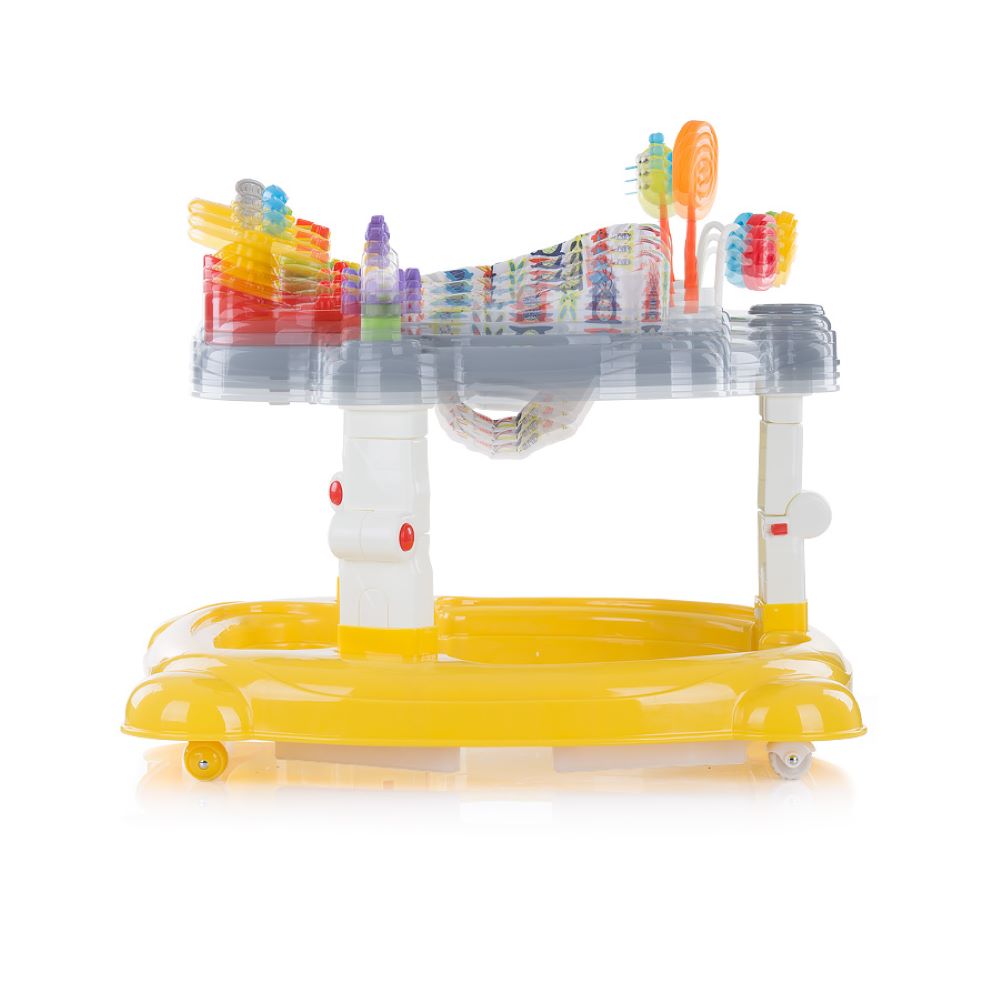 Chipolino Lauflernwagen 4 in 1 Joya Lux, Hopser, Wippe, Activitycenter, Stopper gelb