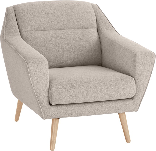 GOODproduct Sessel »Bille« mit Naht im Rückenkissen und Eiche-Beinen, Design by Morten Georgsen