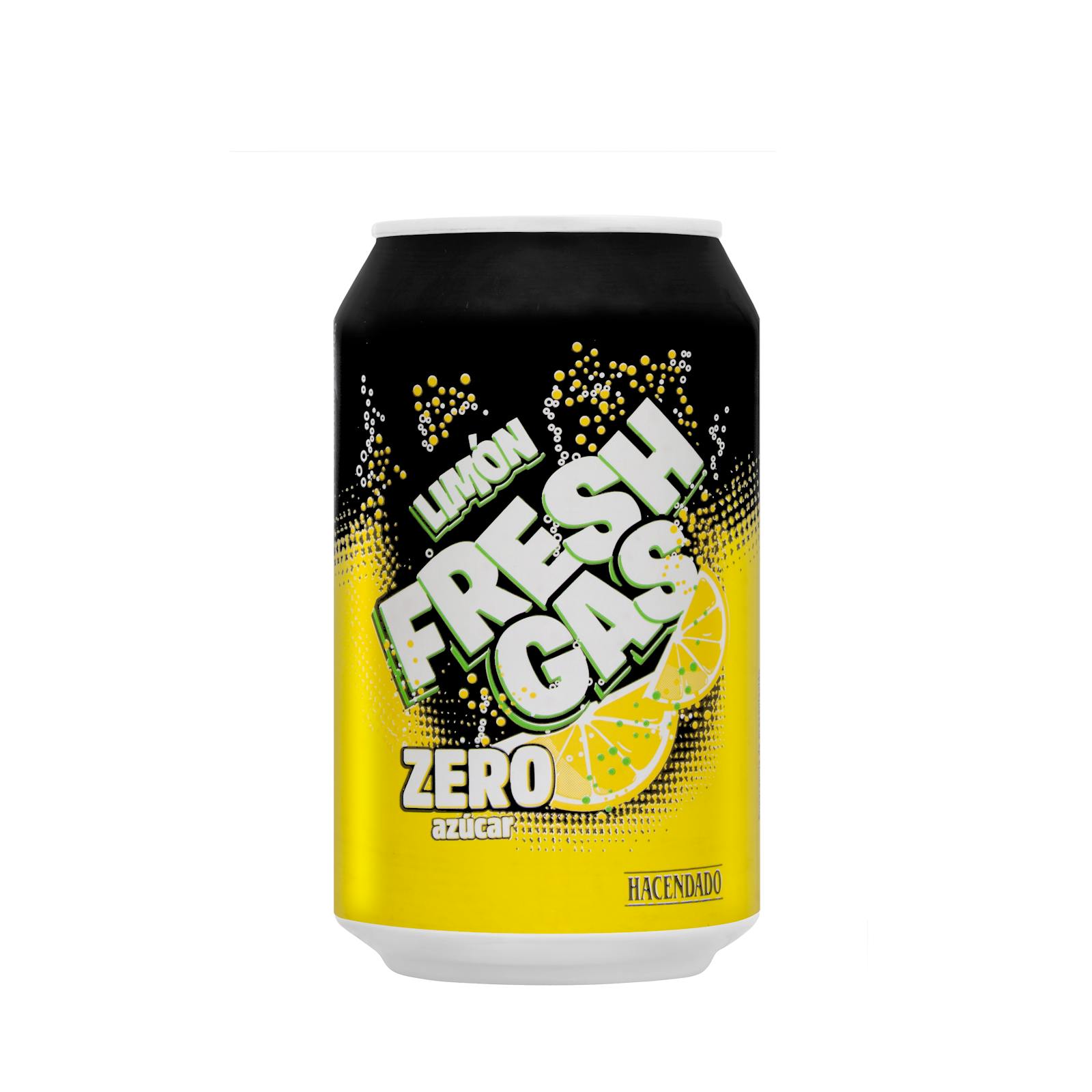 Soda au citron pétillant frais sans sucre Hacendado