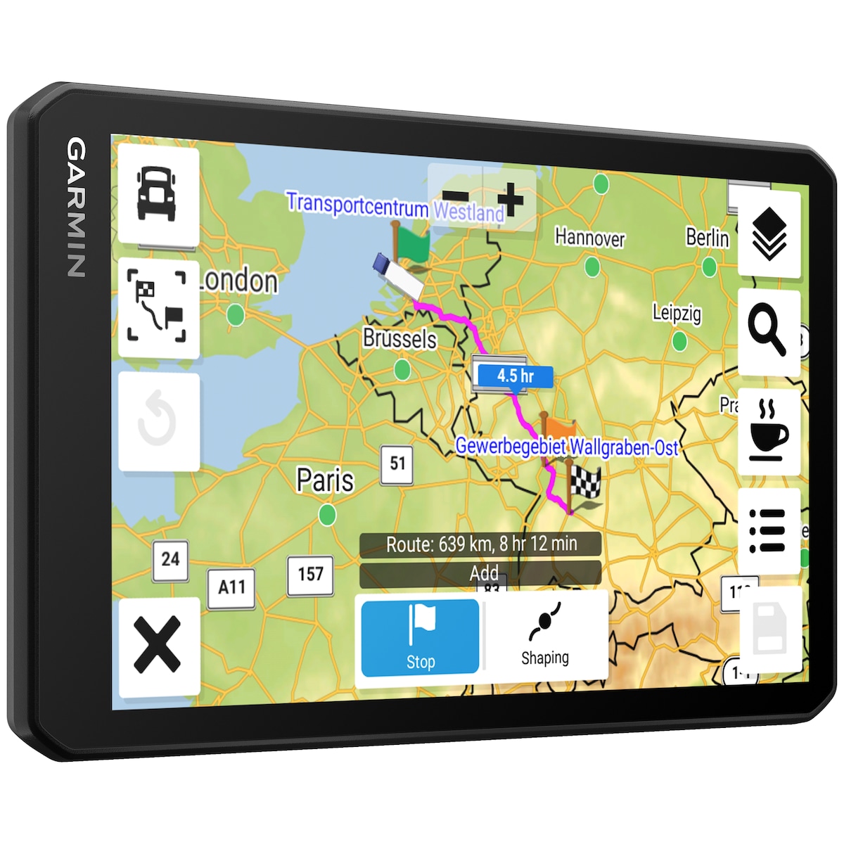 Garmin dēzl LGV710 GPS for lastebiler