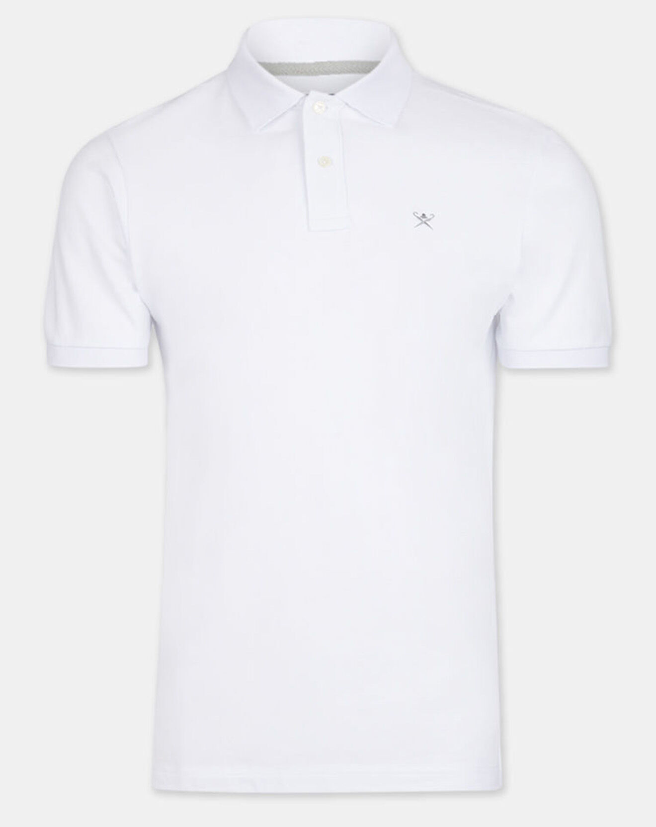 Hackett London Polo Slim Fit uni blanc