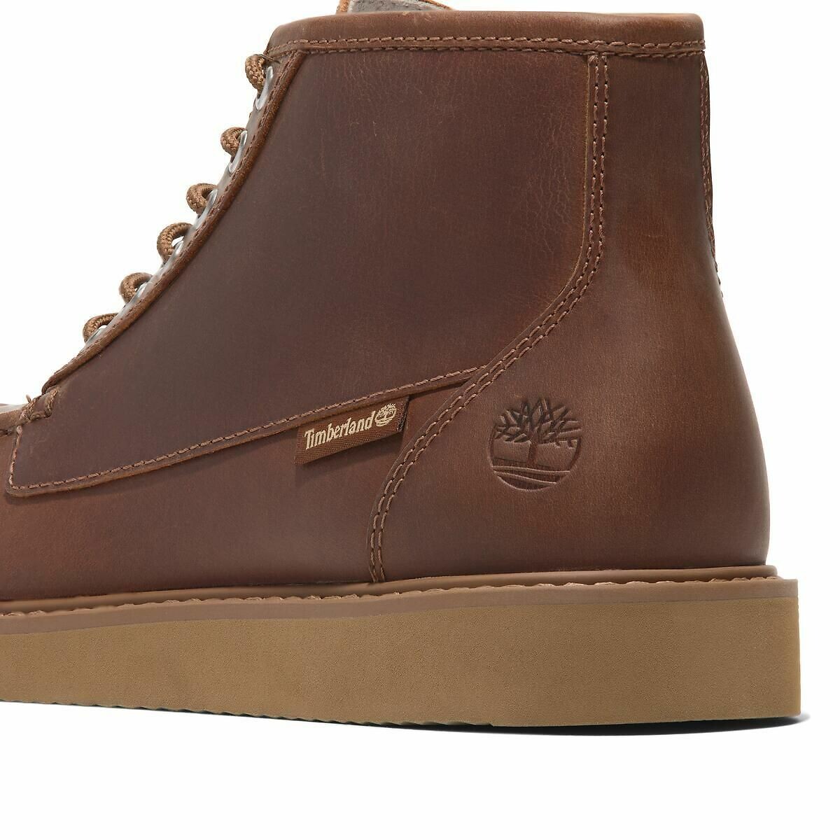 TIMBERLAND<br>Botas de couro com cadarço Newmarket cano médio com cadarço