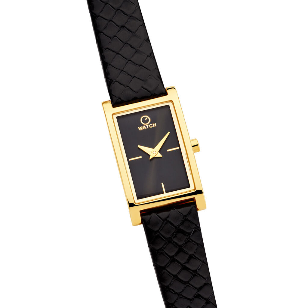 Montre O Watch Oblong Noir