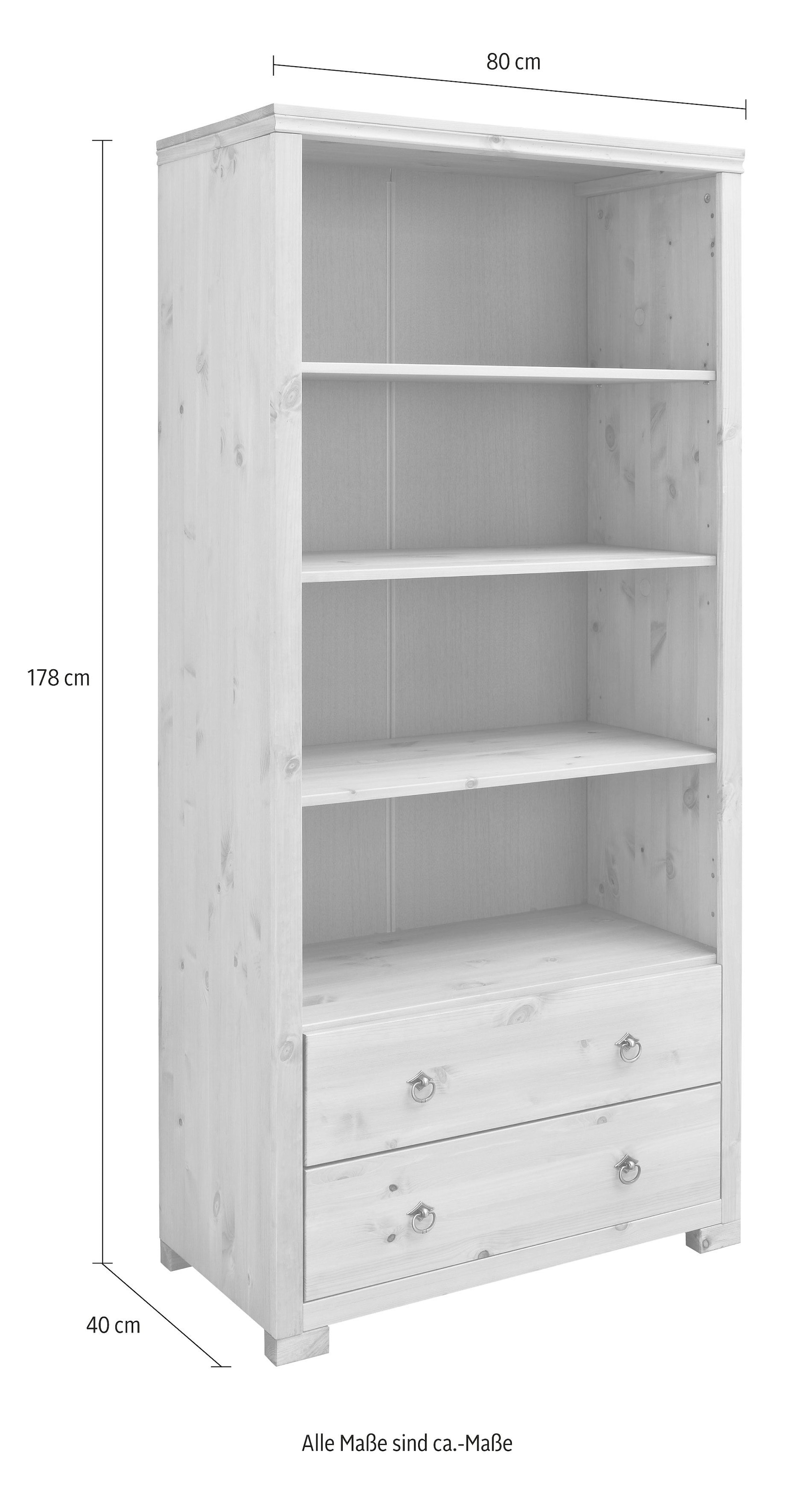 Home affaire Standregal »Gotland« Breite 80 cm, Höhe 178 cm, aus massiver Kiefer, FSC®