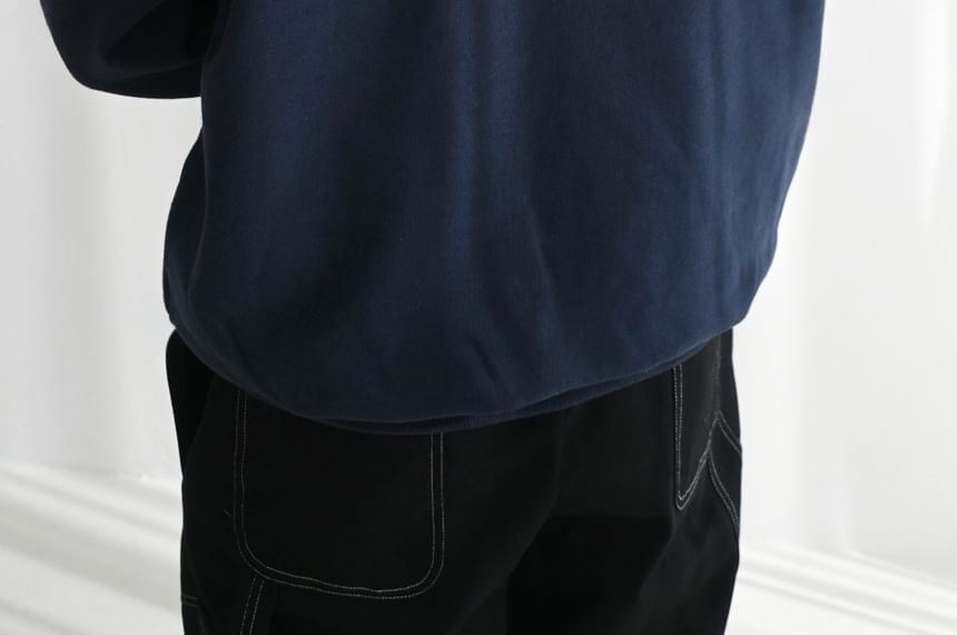 SeoulPop - Sweatshirt met losse pasvorm en letters