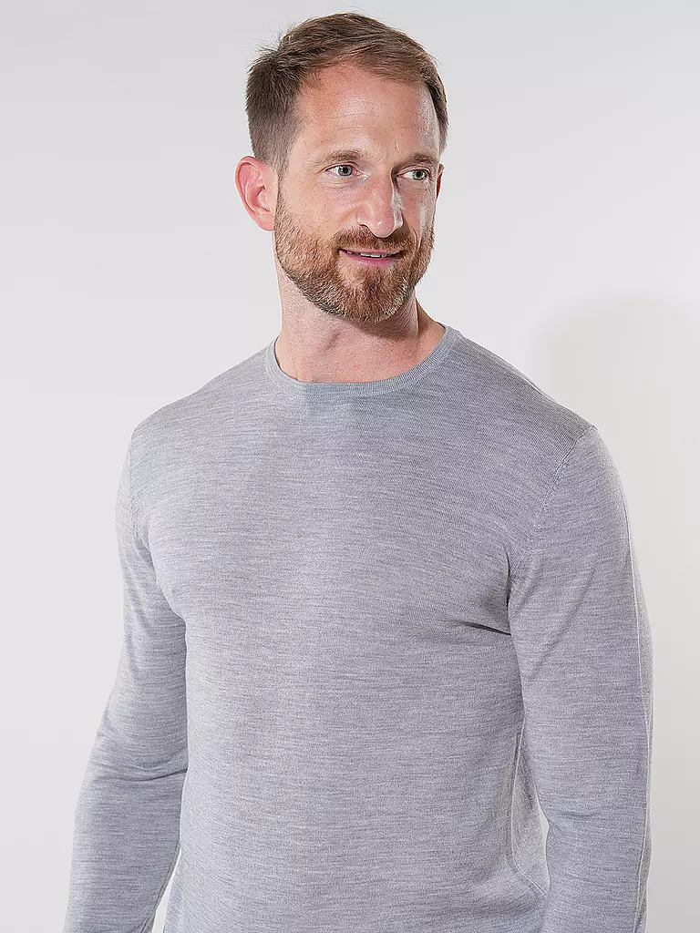 PROFUOMO Pullover hellgrau