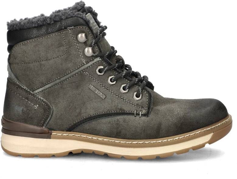 Mustang Shoes Hoge veterschoenen met een ritssluiting