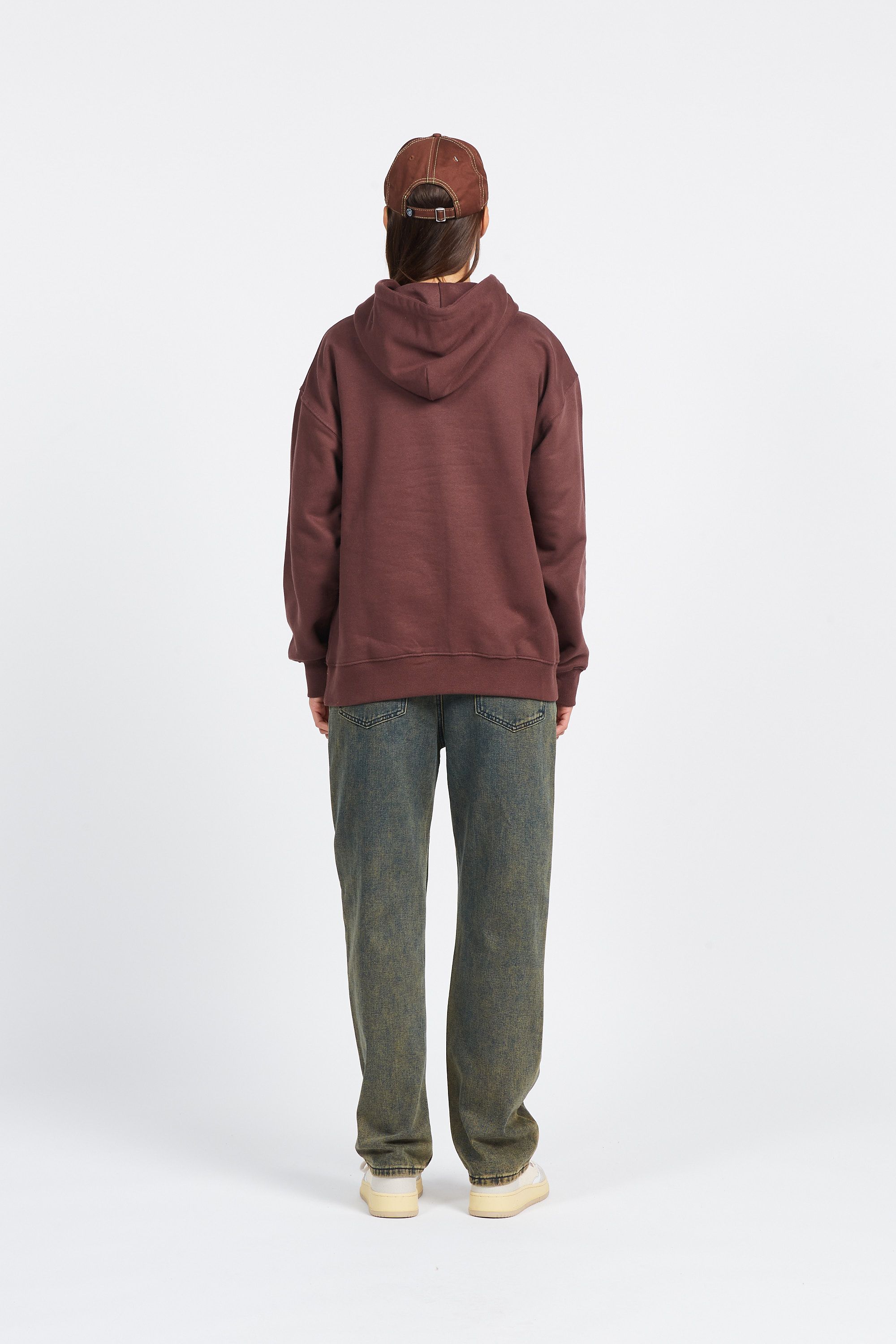 RAVE Hoodie R LOGO Marron