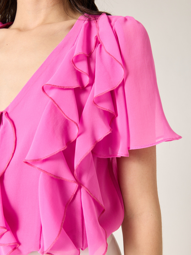 Blouse à volant