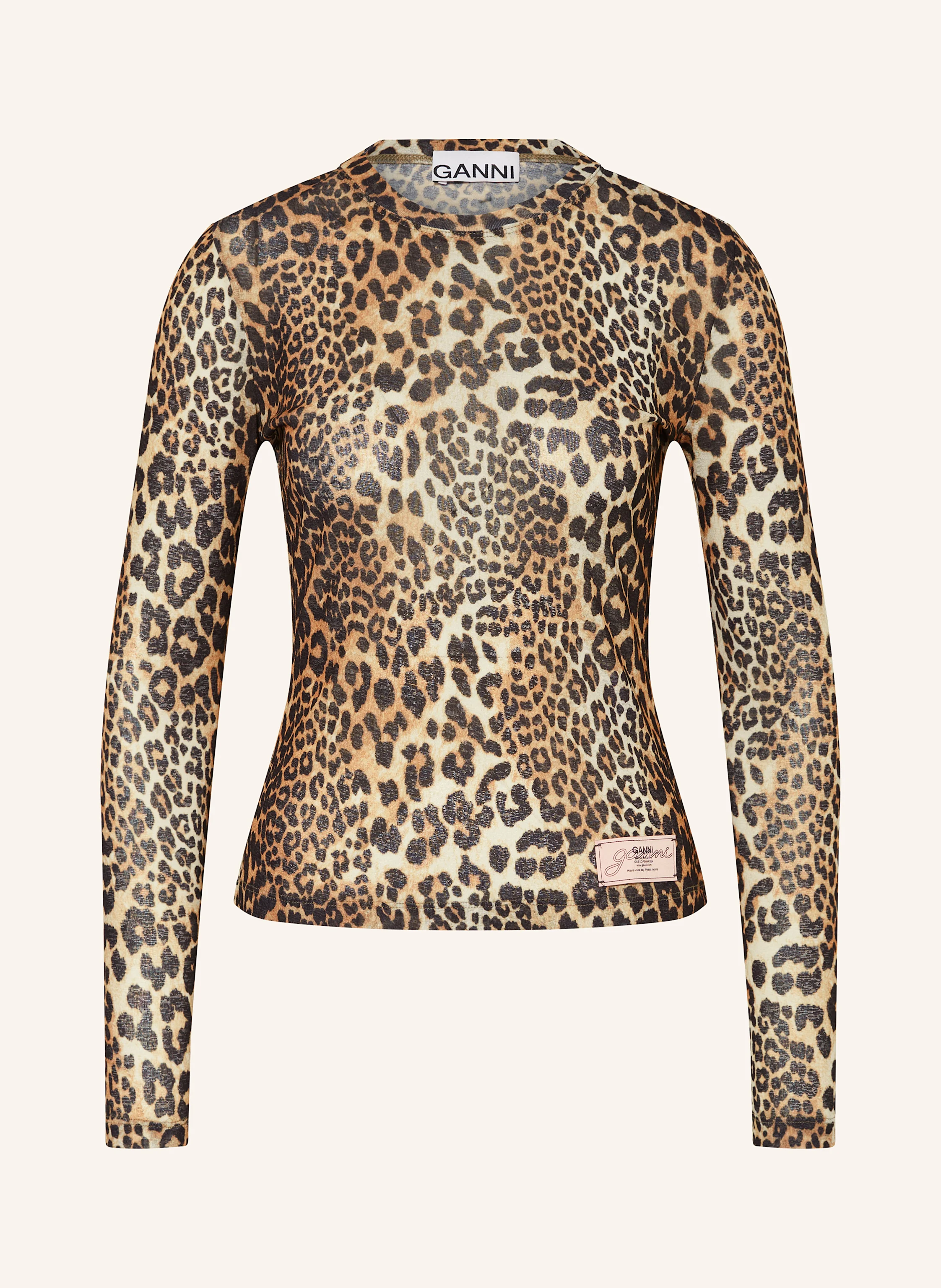 GANNI Longsleeve aus Mesh