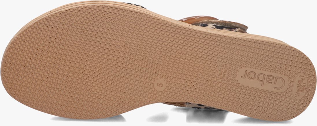 bruine gabor platte sandalen 550.2