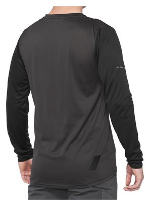 Maillot Manches Longues 100% Ridecamp Noir / Gris