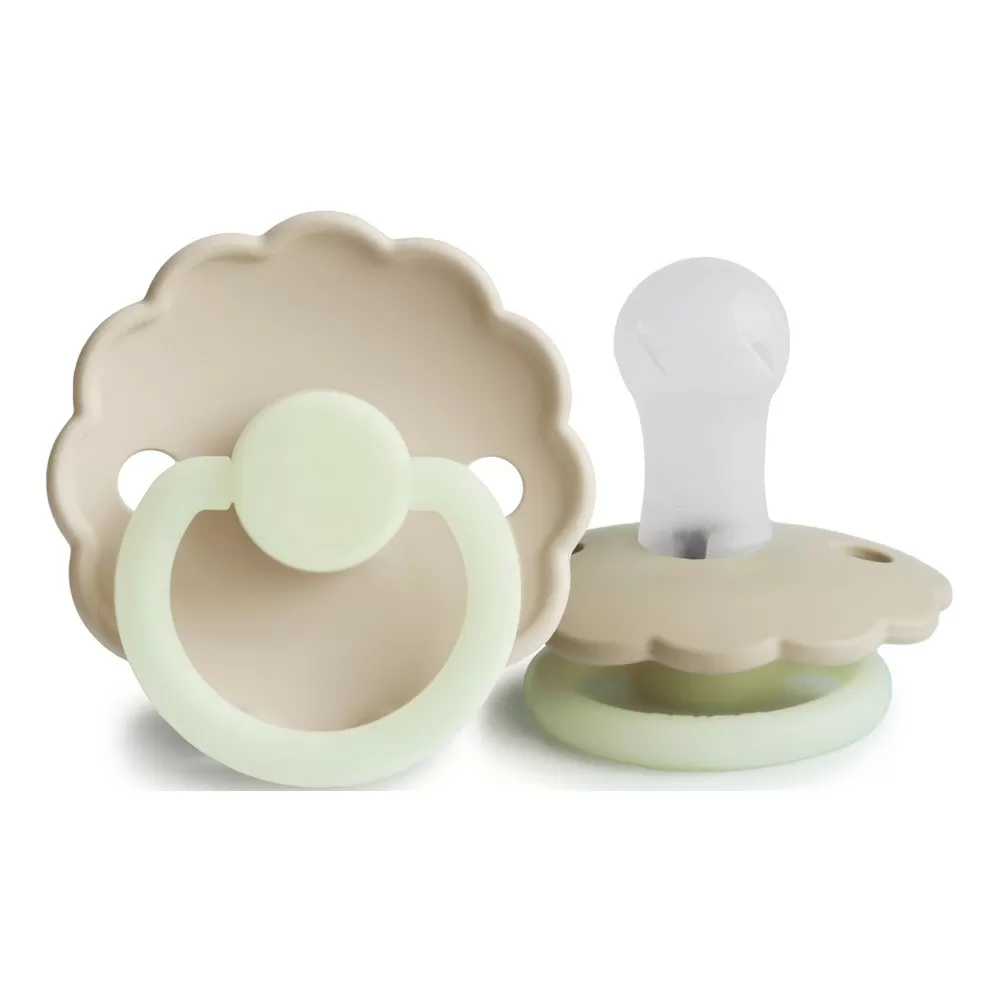 FRIGG Daisy Rund Silikone Cream Night/Croissant night - Flere størrelser