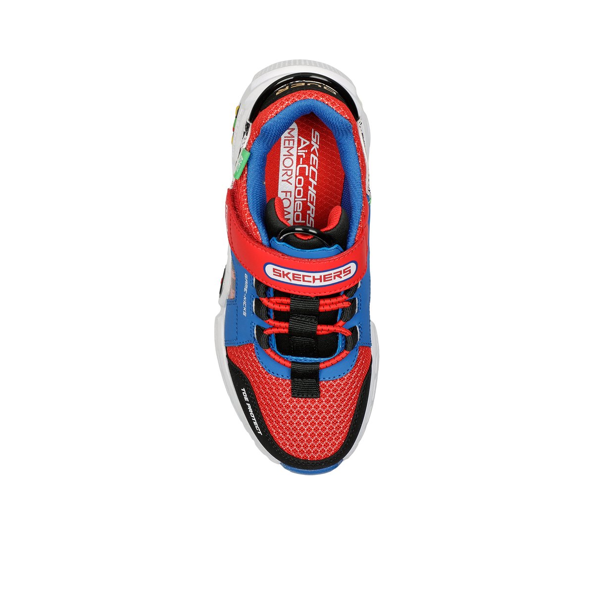 2X les points-Gametrnxv-jb-Baskets - Talon plat - Autre Bleu
