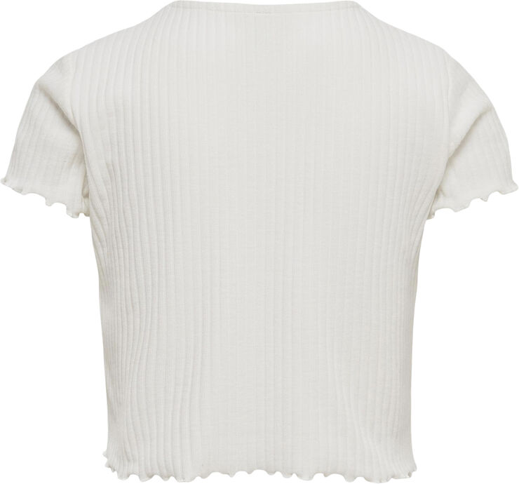 ONLY KOGNELLA S/S O-NECK TOP NOOS JRS Hvid