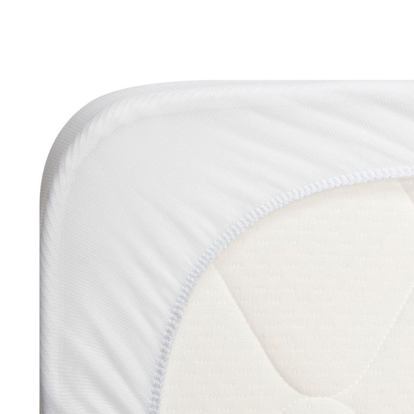Alèse protège matelas en éponge bouclette 50x90 cm pour cododo - Blanc