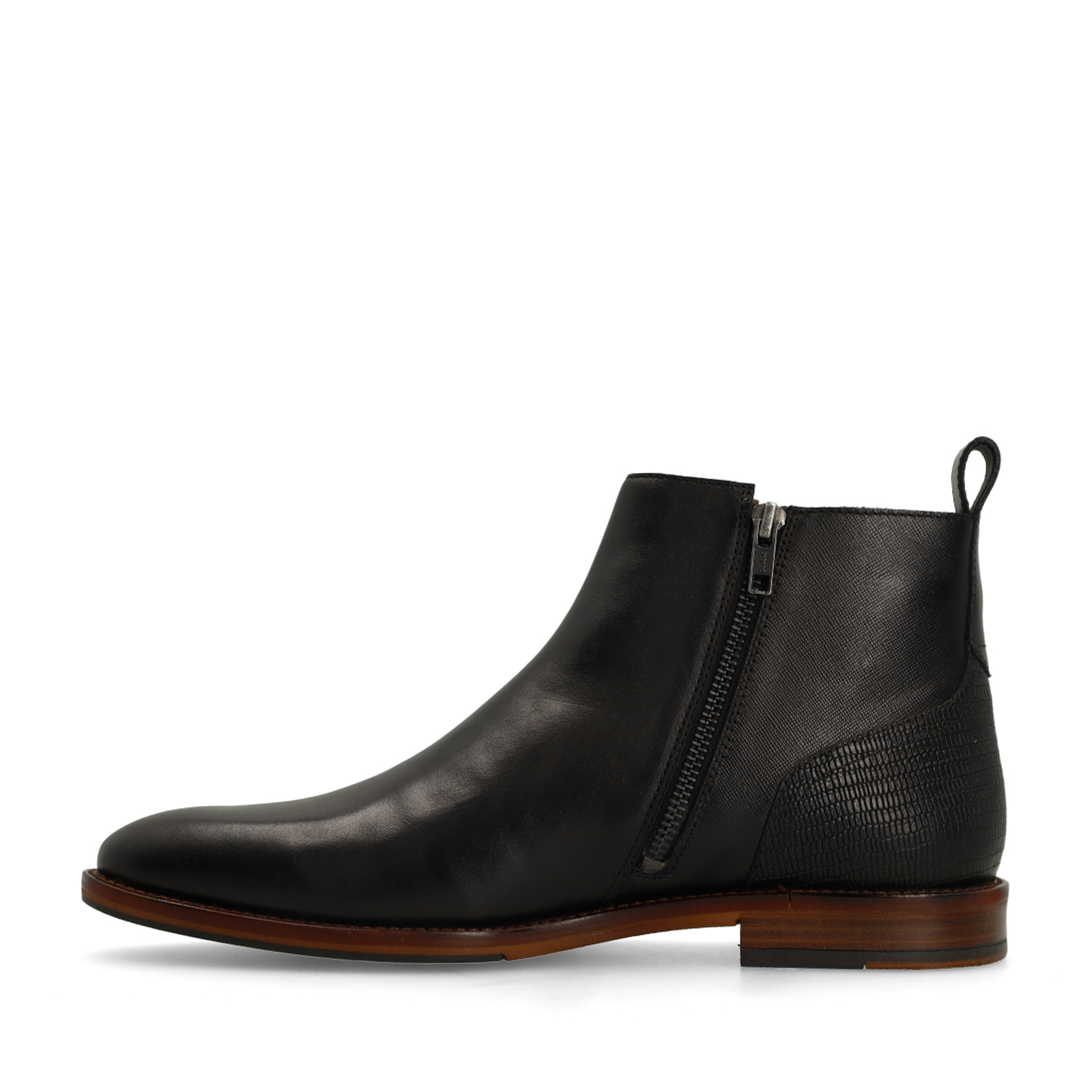 Zwarte leren Chelsea boots