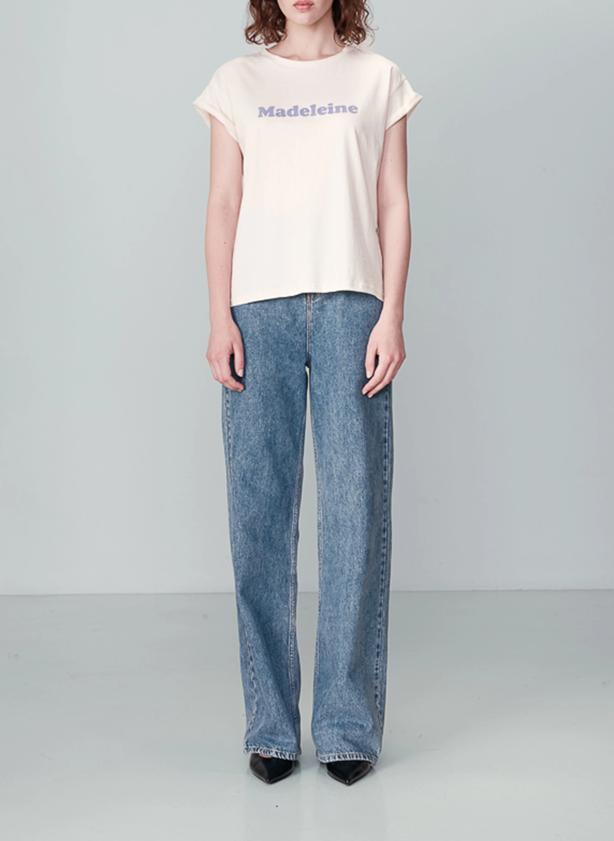 NOODLE - Tee-shirt à message imprimé en coton | Violet