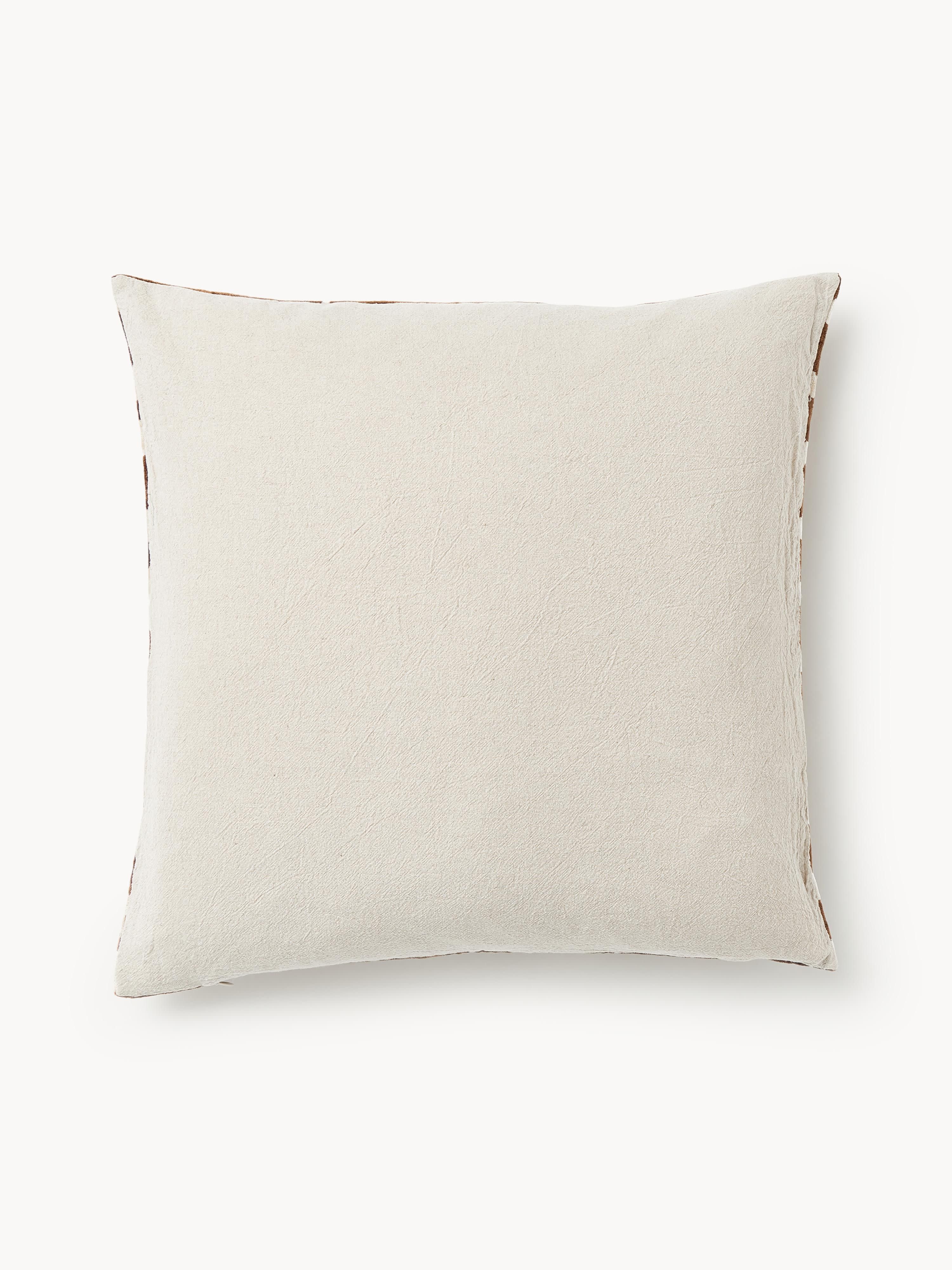Viscose kussenhoes Dejan met ingeweven jacquardpatroon