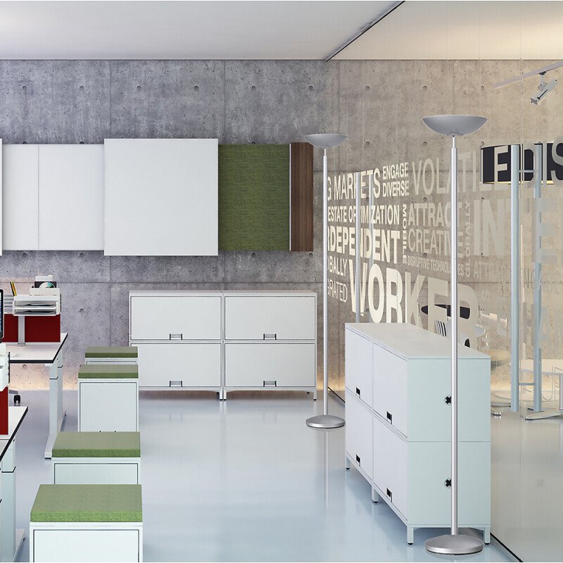 Lampadaire dely 2.0 led unilux prise europe gris métal