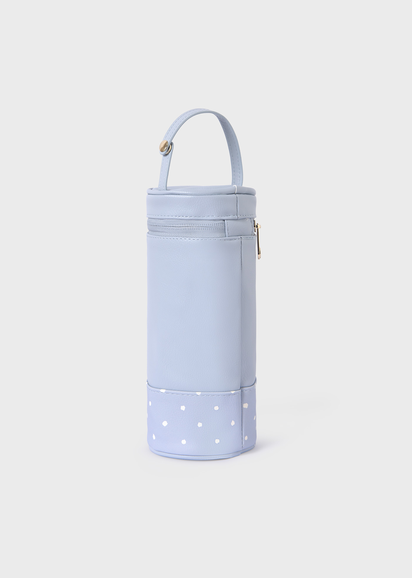 Porta-mamadeira de bolinhas para bebê