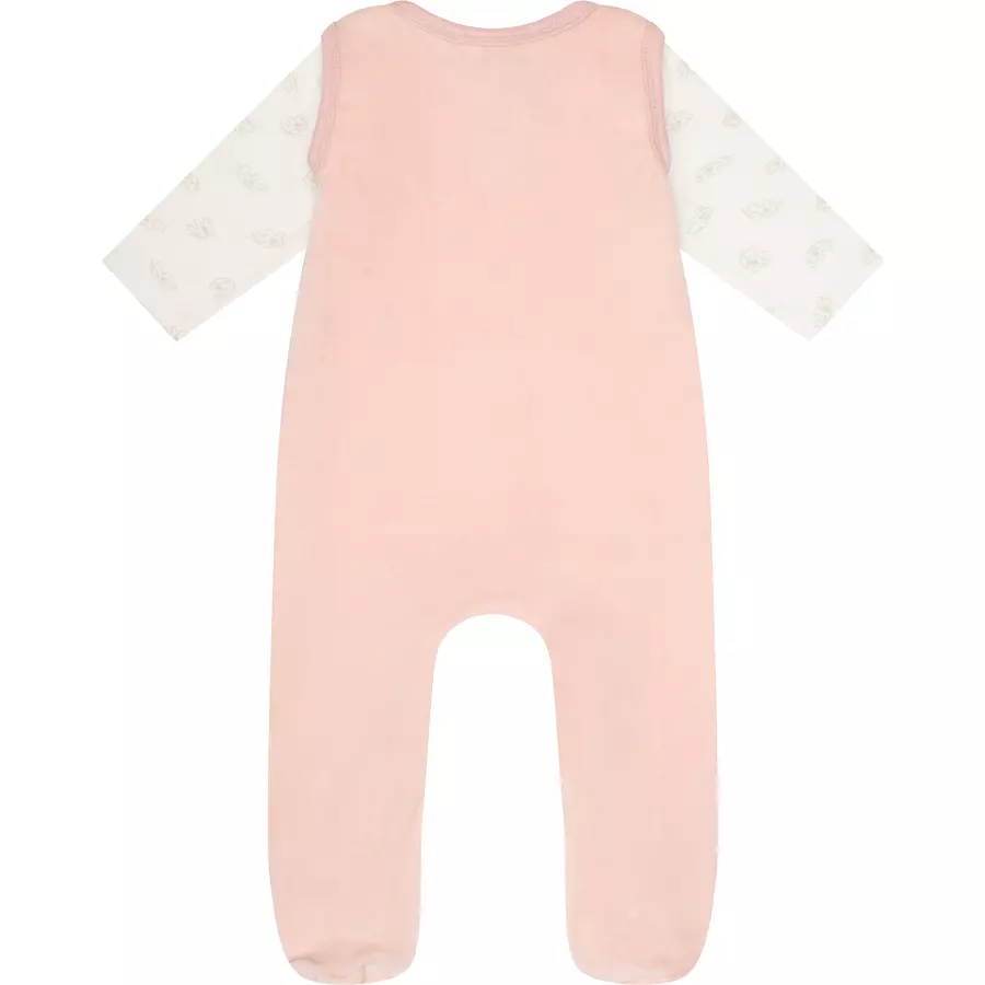 Steiff Strampler-Set silver pink