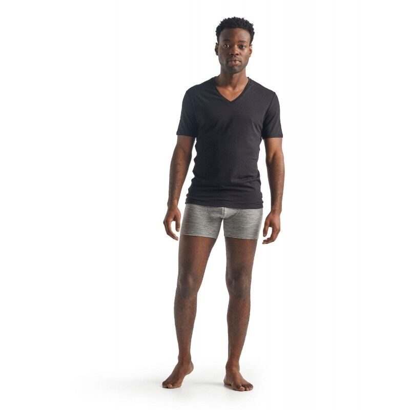 Anatomica Short Sleeve col V en Mérinos - T-shirt en laine mérinos homme