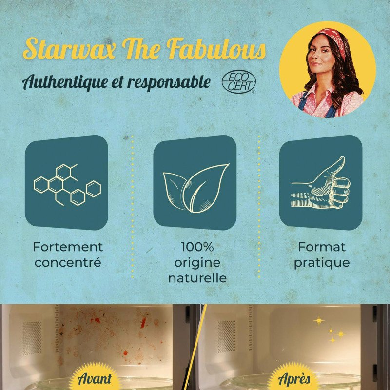 Vinaigre blanc 14° Starwax The fabulous - Flacon de 1 L