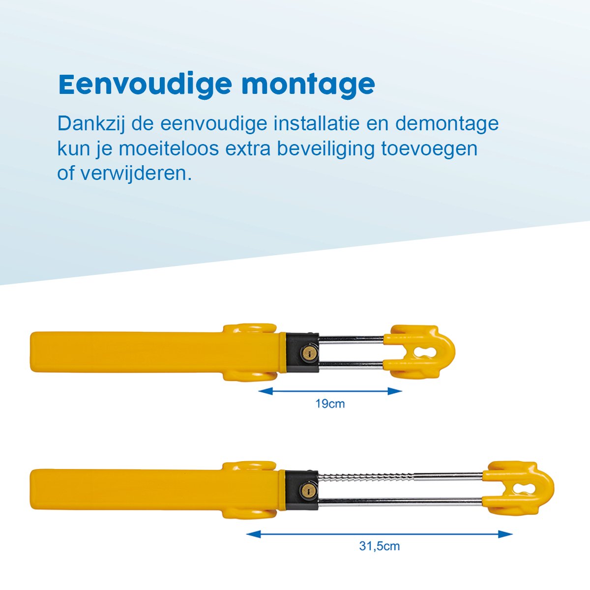 ProPlus Heavy Duty verstelbare stuurslot - 19-31,5 cm