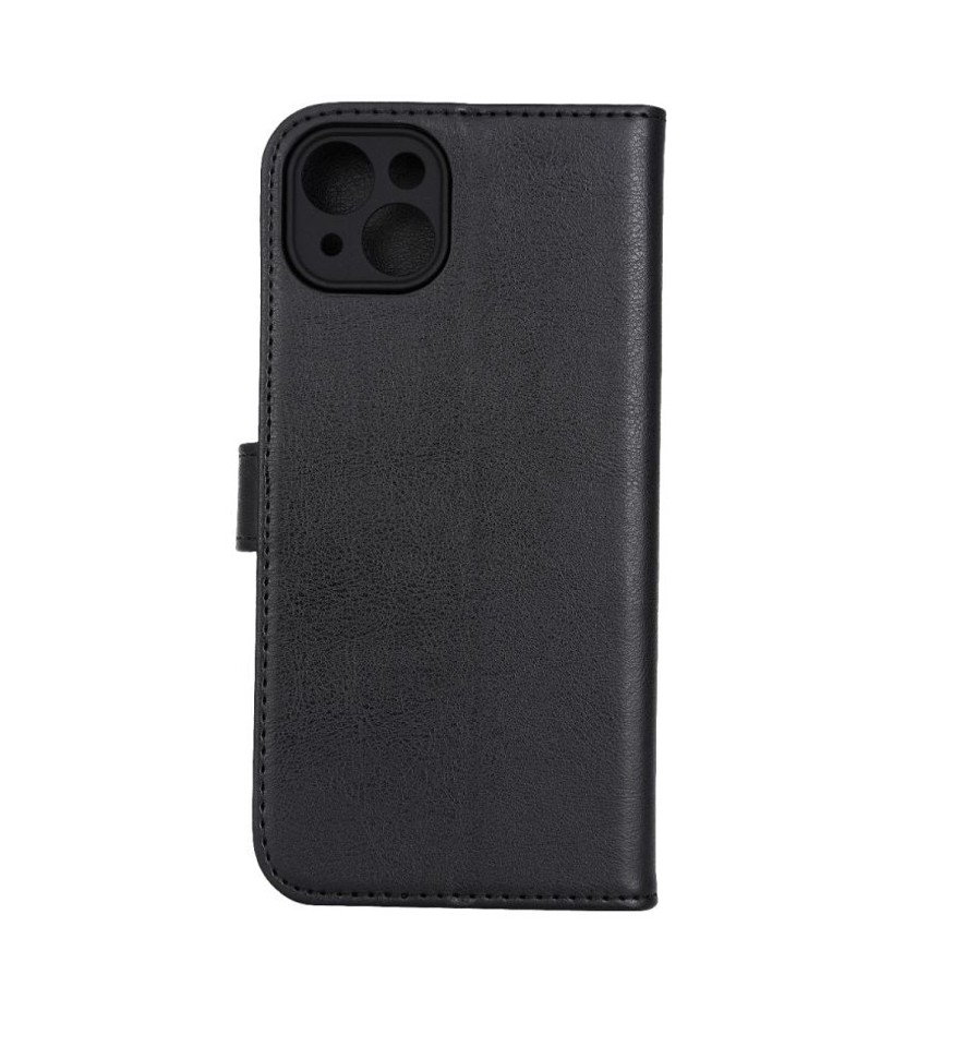 RadiCover - Strålingsbeskyttelse Wallet Vegansk læder iPhone 15 PLUS Flipcover Sort PU