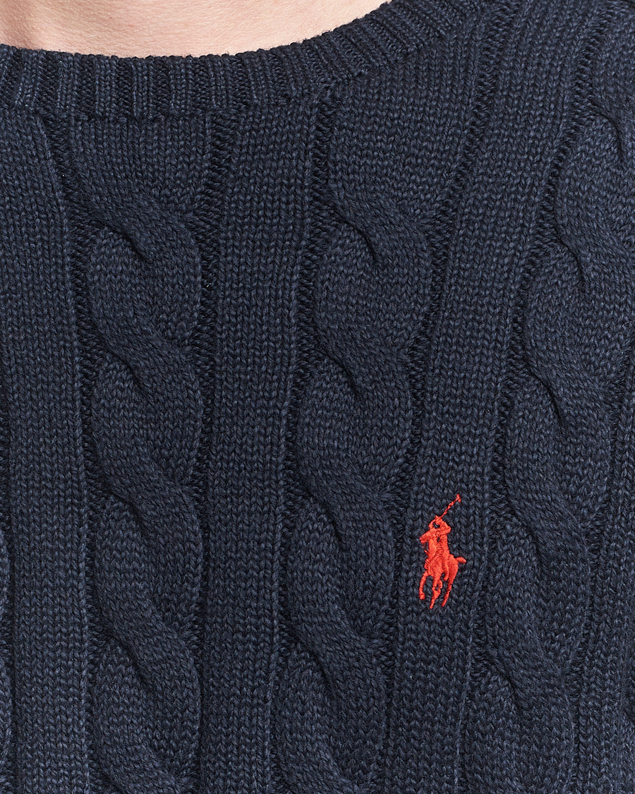 Polo Ralph Lauren Cotton Cable Pullover Hunter Navy