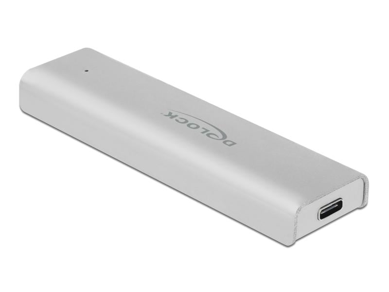 Delock Externes Gehäuse USB-C -  M.2 Key-M, NVME M.2 Delock Externes Gehäuse für M.2 NVMe PCIe SSD mit SuperSpeed USB 10 Gbps (USB 3.2 Gen 2) USB Type-C Buchse