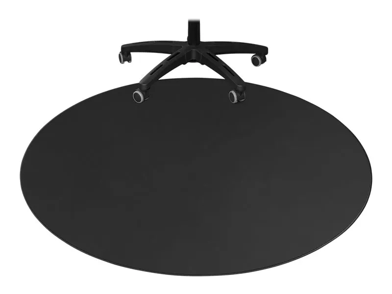 DELTACO DFP410 - Stolemåtte for gaming - rund - 110 cm - sort