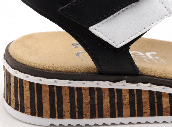Rieker nu pieds plats femme v3670 marron