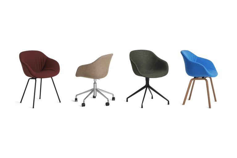 Hay About a Chair AAC227 soft stoel Steelcut 655 zwart onderstel