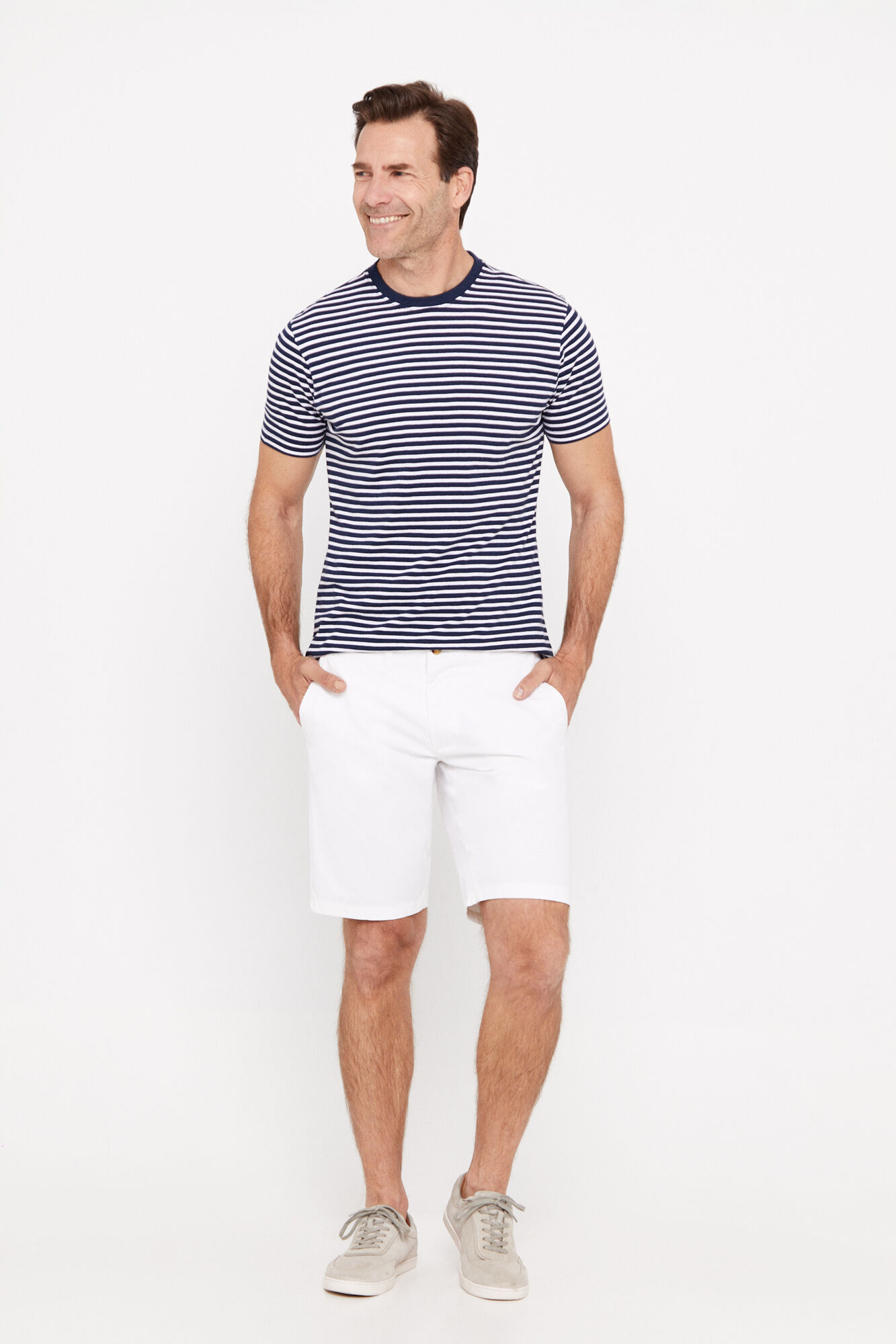 Bermuda chino básica - Blanco