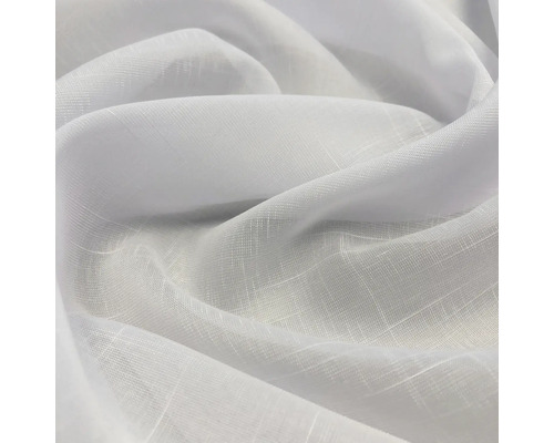 Gordijn met plooiband Crosta linnenstructuur wit 245x250 cm