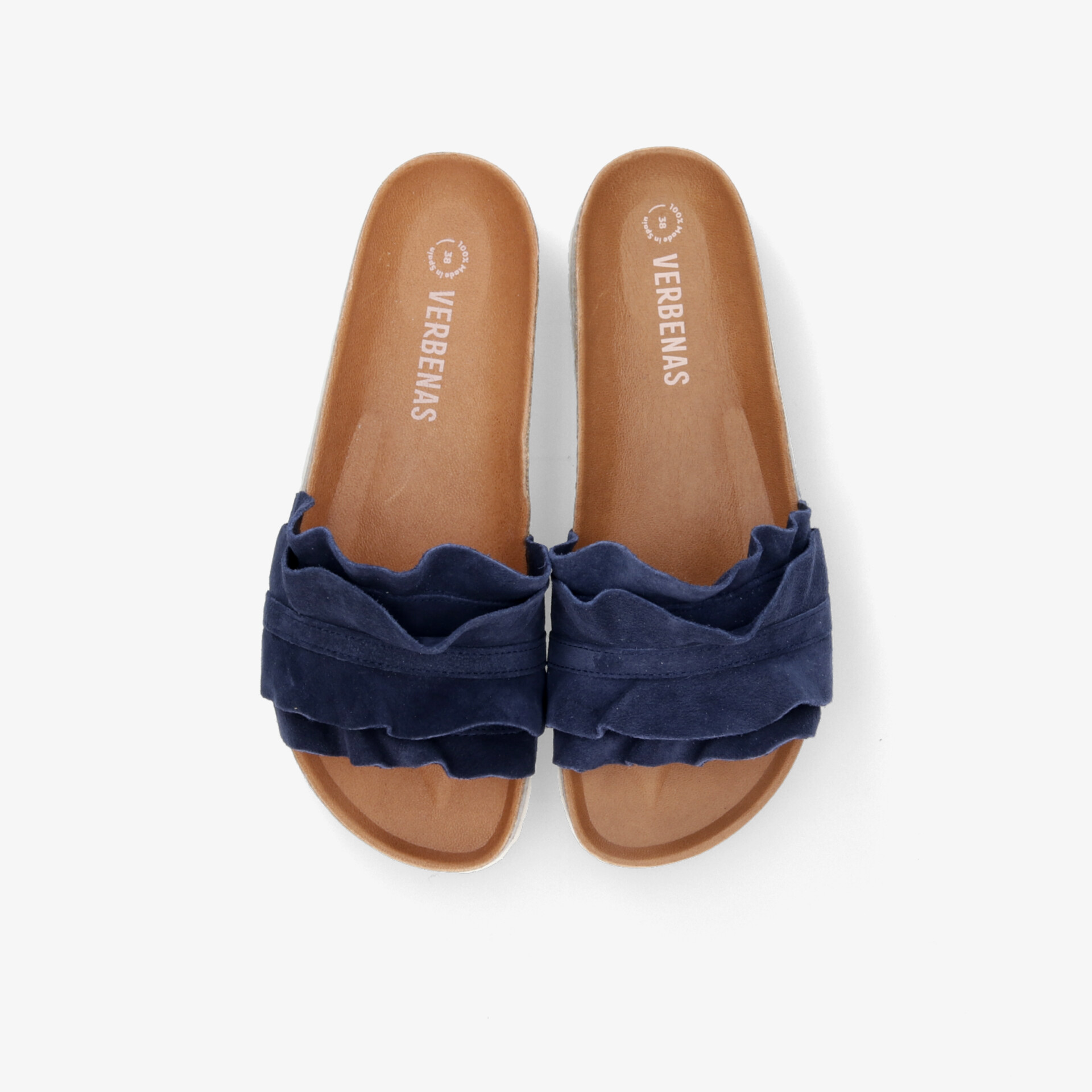 VERBENAS Damen Pantoletten blau
