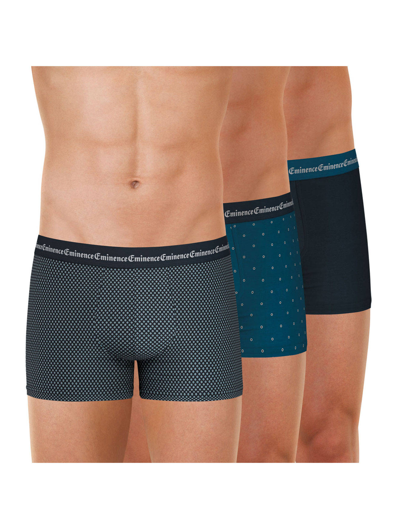 Lot de 3 boxers homme Business Print