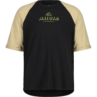 Maloja AnderterM. Multifunktionsshirt Kurz Deep Black Multi Herren