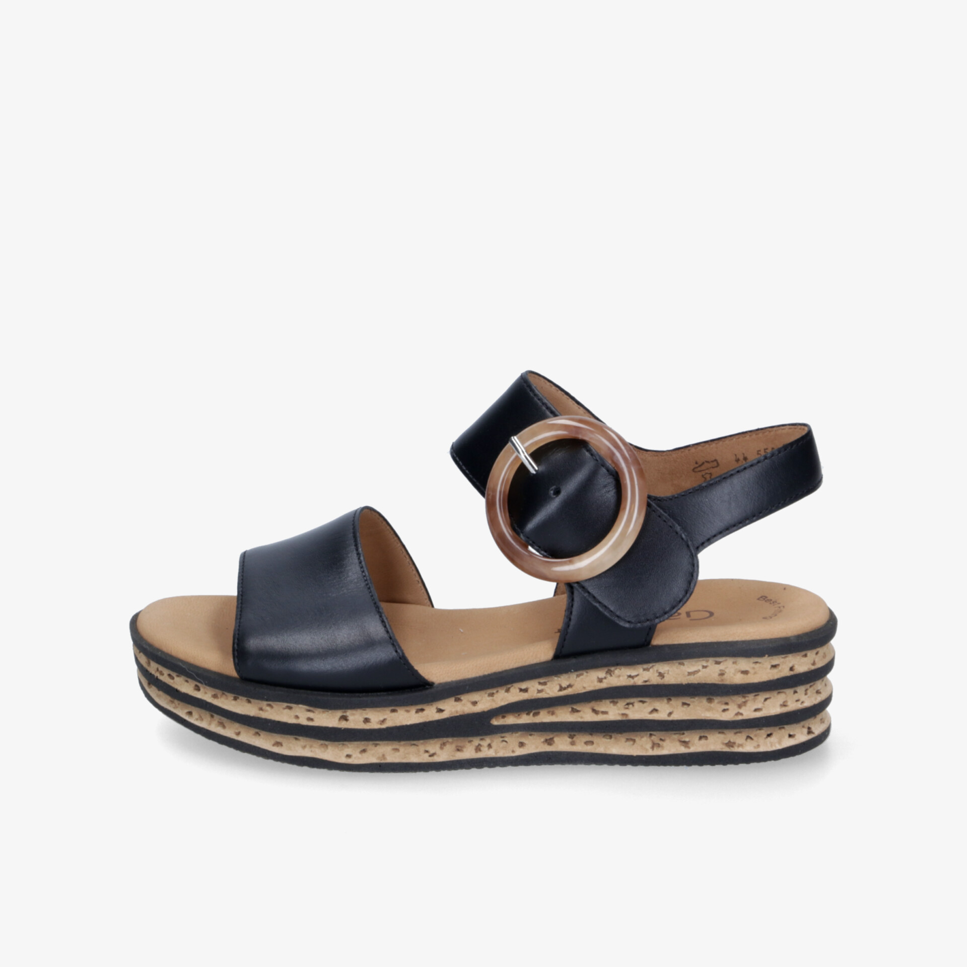 Gabor Damen Plateausandalen schwarz