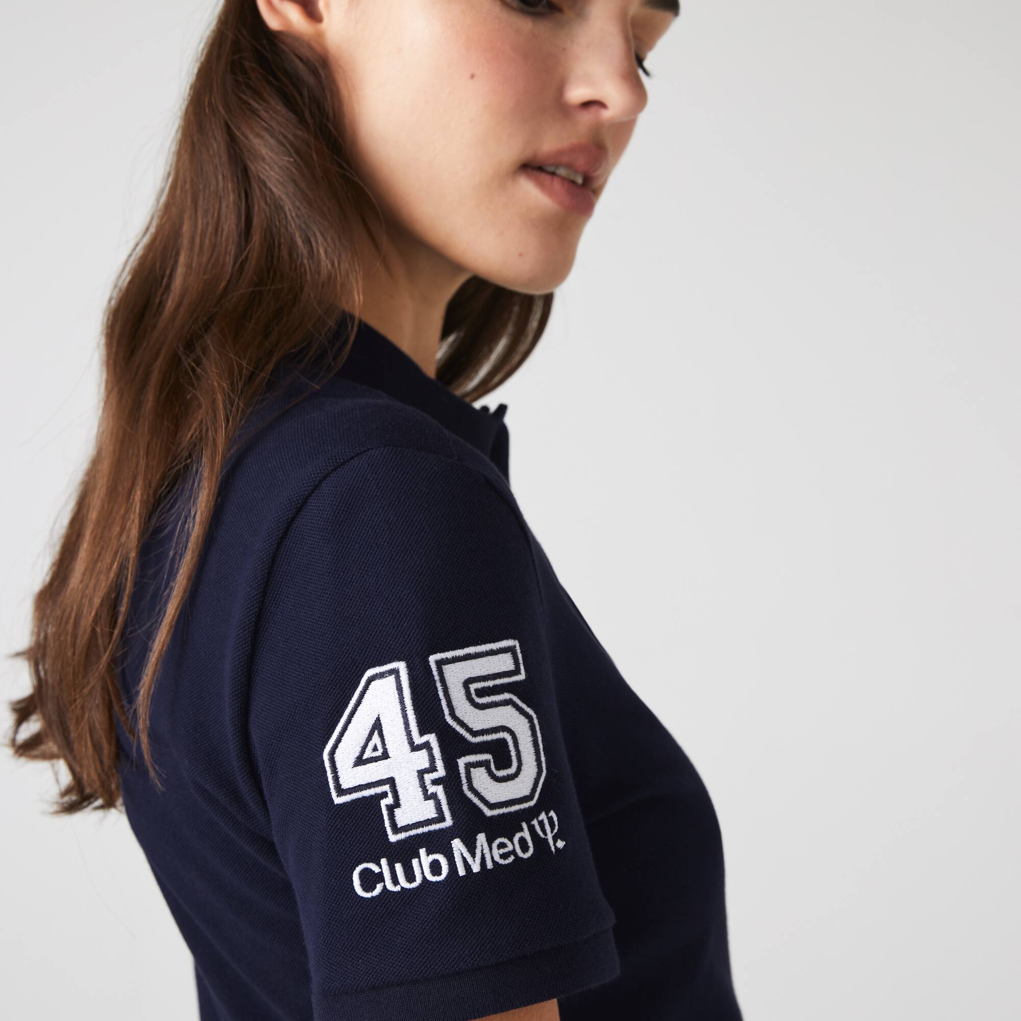 Damen LACOSTE x Club Med Poloshirt aus Baumwolle Kurze Ärmel - Blau - Lacoste - Damen