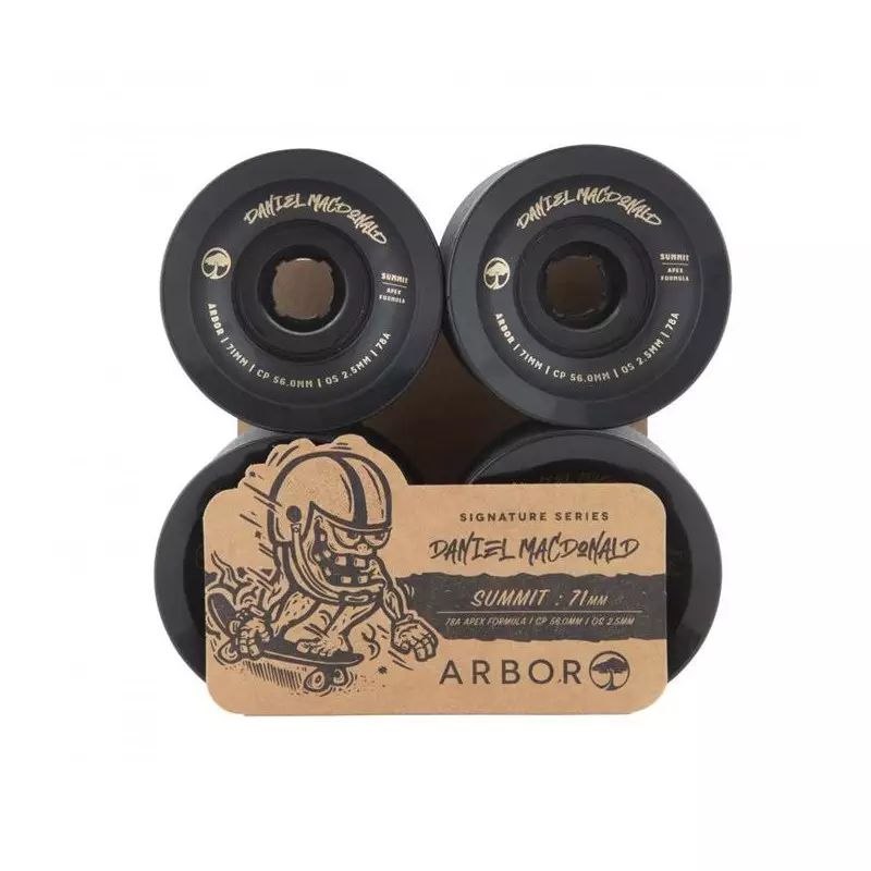 Roues skate ARBOR Summit Daniel MacDonald 78a Black 71mm