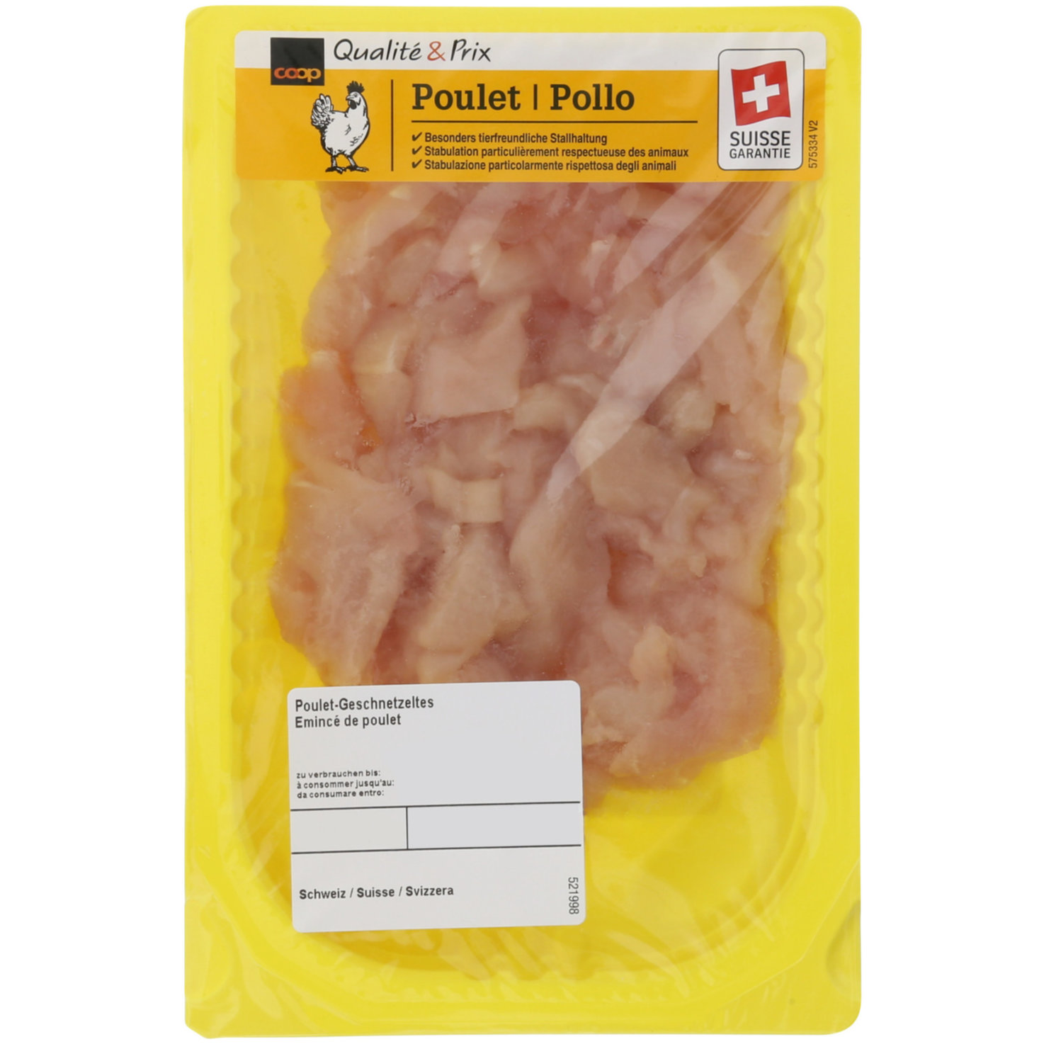 Poulet Geschnetzeltes ca. 270g