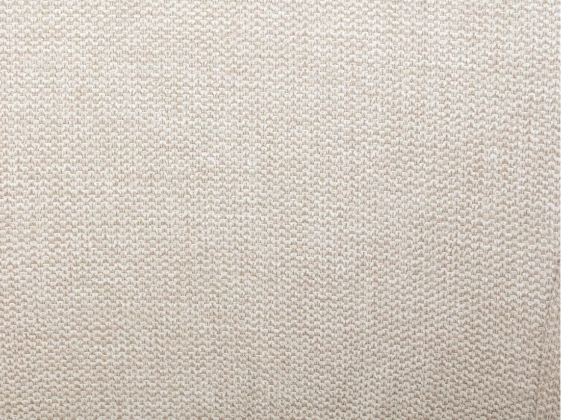 Lot de 6 chaises avec accoudoirs en tissu et bois d'hévéa - Beige et Naturel - SOLUNA