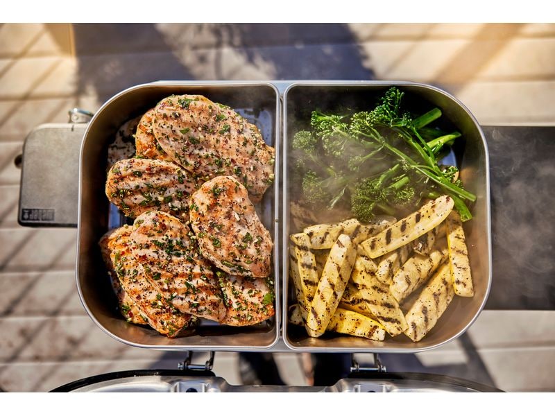 Weber Elektrogrill Lumin Compact, Schwarz Mobiler Elektrogrill