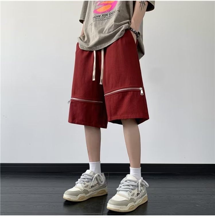 Femilina - Shorts met hoge taille en wijde pijpen